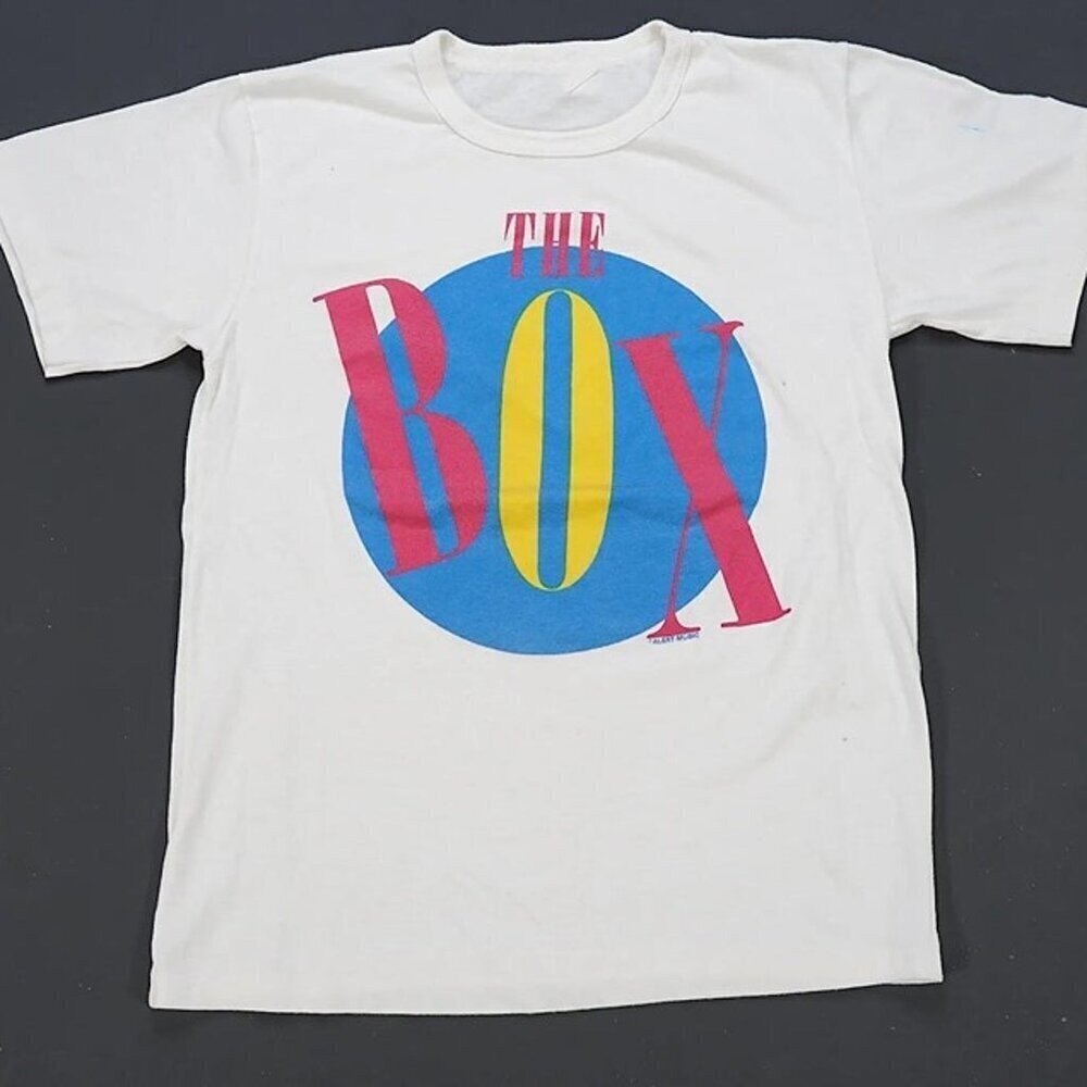 Music Box Single Stitched 80s 90s New Wave Graphic T-Shirt Retro Band Gift Tee
